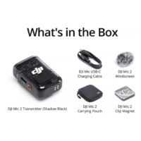 DJI Mic 2 Clip-On TransmitterRecorder with Built-In Microphone (2.4 GHz, Shadow Black) - Image 3